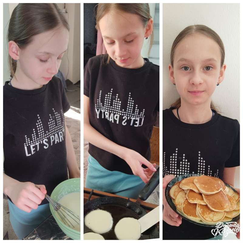 Приготовила блины